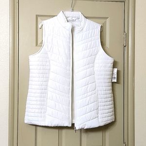 Kim Roger Ivory Puffer Vest